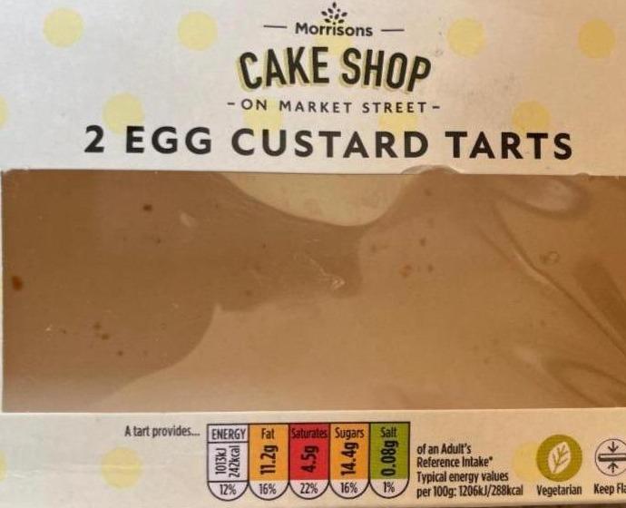 Фото - Egg custard tart Morrisons