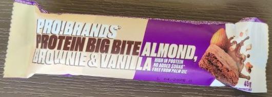 Фото - Protein big bite almond, brownie & vanilla Pro!brands
