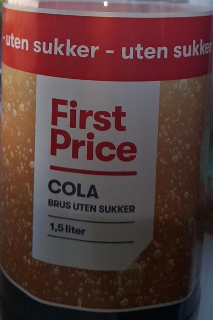 Фото - Cola Uten Sukker First Price