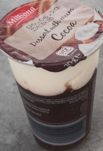 Фото - dessert with cream Cocoa flavour Milbona