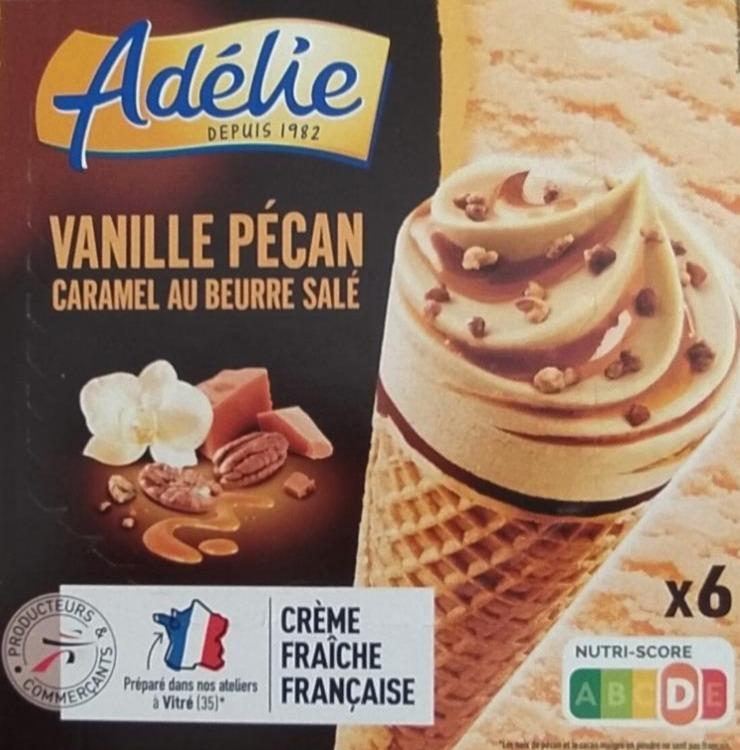 Фото - Морозиво ванільне з горіхами пекан та солоною карамеллю Adélie