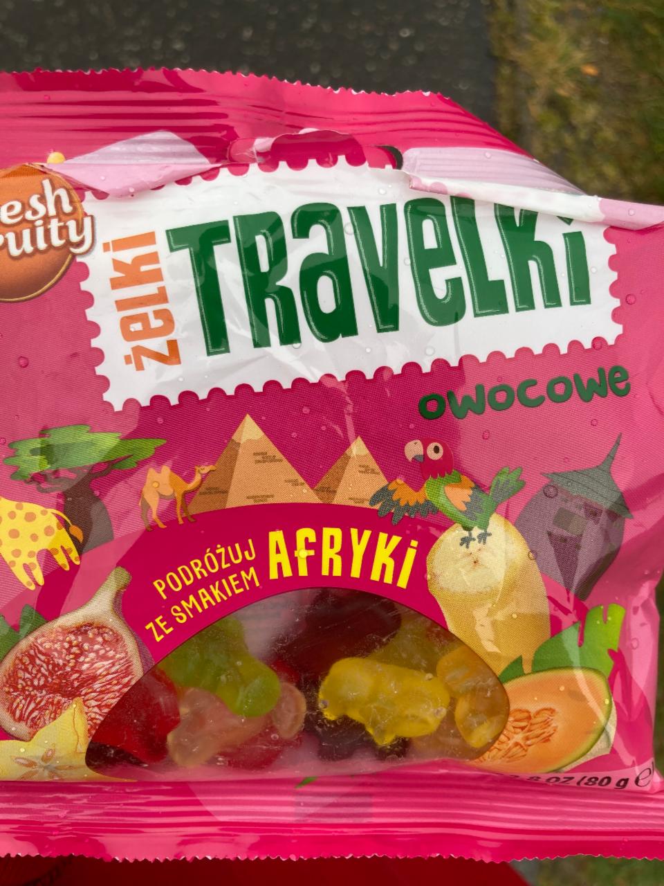 Фото - Цукерки жувальні з фруктовими смаками Подорож до Африки Wawel