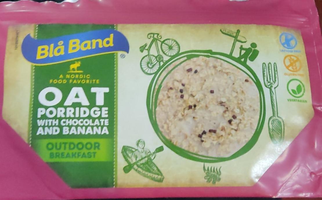 Фото - oat porridge with chocolate and banana