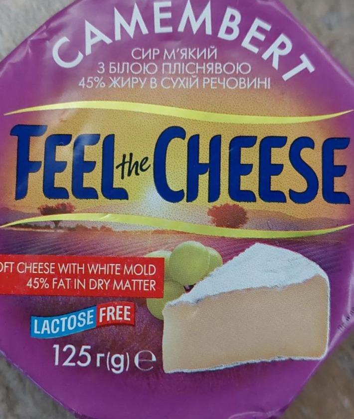 Фото - Сир м'який з білою пліснявою безлактозний Камамбер Feel the Cheese