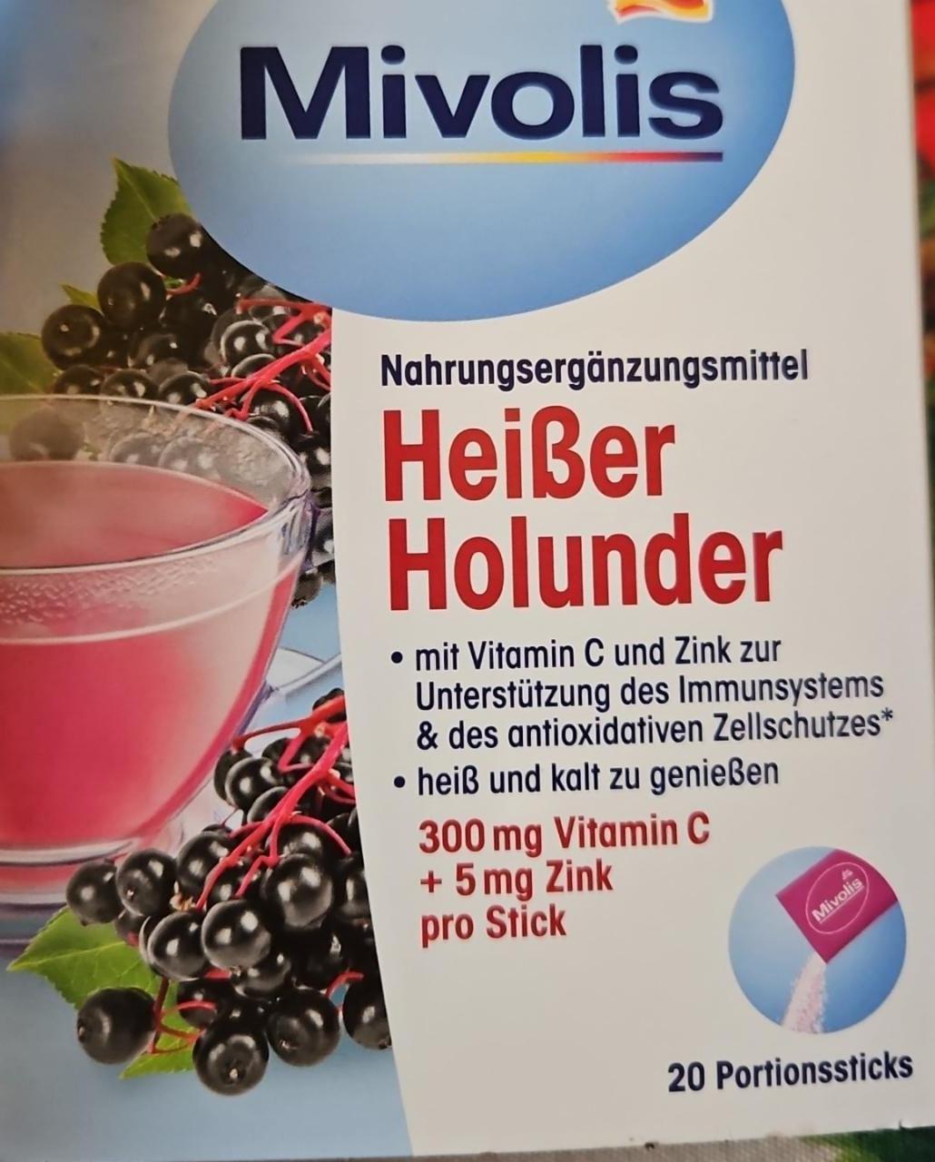 Фото - Гарячий напій для профілактики застуд і зміцнення імунітету Mivolis Vitamin C & Zink з бузиною DM Mivolis