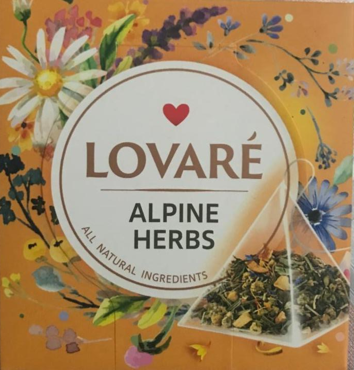 Фото - Чай трав'яний, плодово-ягідний та квітковий Alpine herbs Lovare