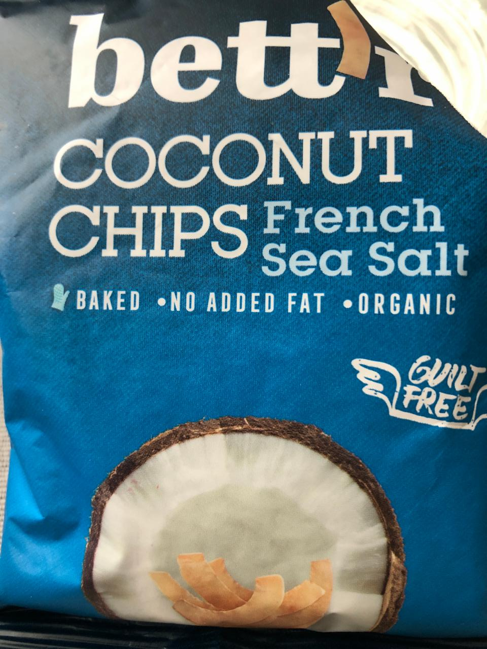 Фото - Чіпси кокосові з морською сіллю Bett'r