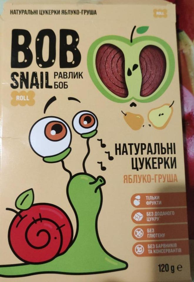 Фото - Натуральні яблучно-грушеві цукерки Bob Snail (Равлик Боб)