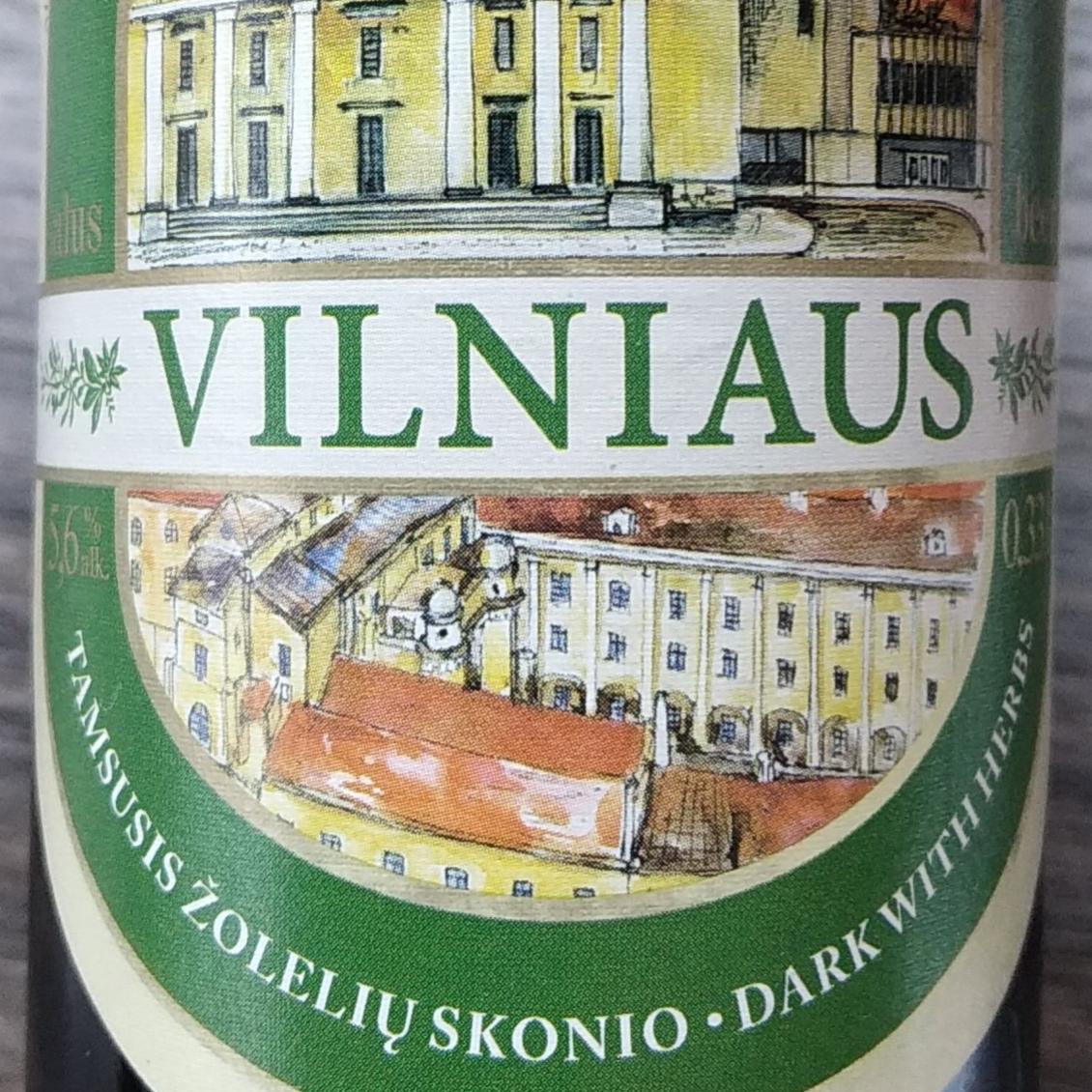 Фото - Пиво темне фільтроване 5.6% Vilniaus