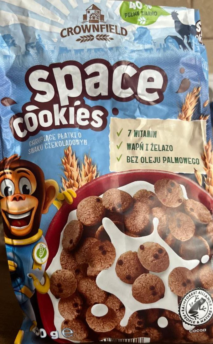 Фото - Пластівці у формі печива зі смаком шоколаду Space Cookies Crownfield