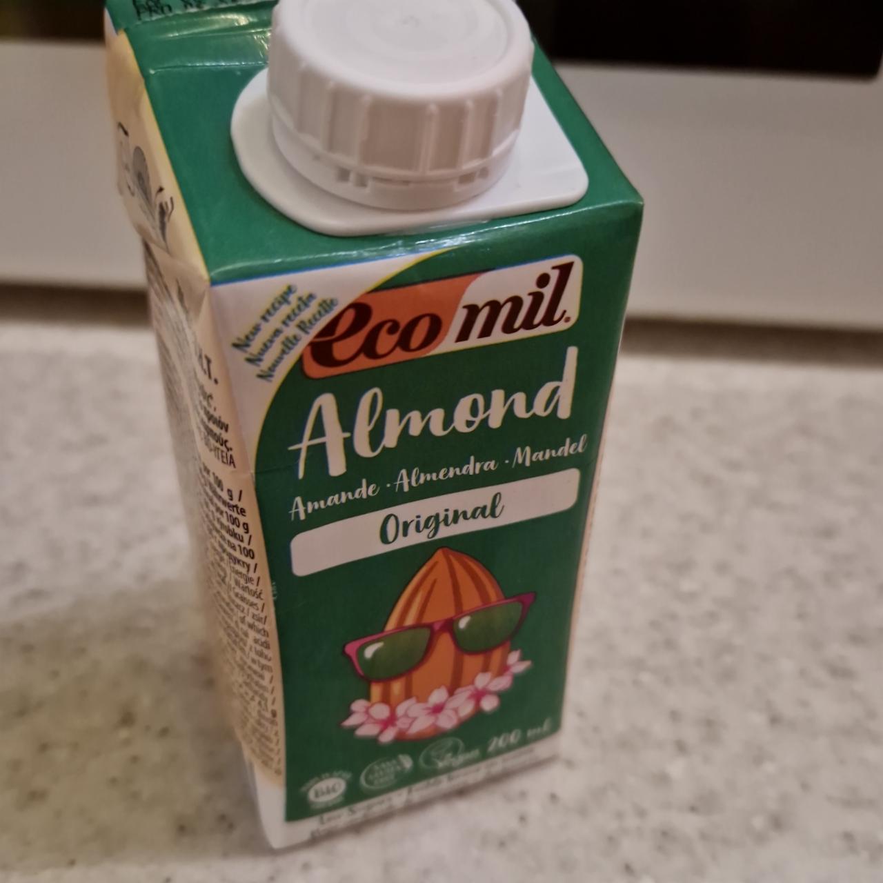 Фото - Молоко рослинне органічне з мигдалю із сиропом агави Original Ecomil