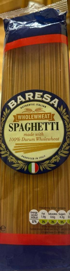 Фото - Spaghetti Wholewheat Baresa