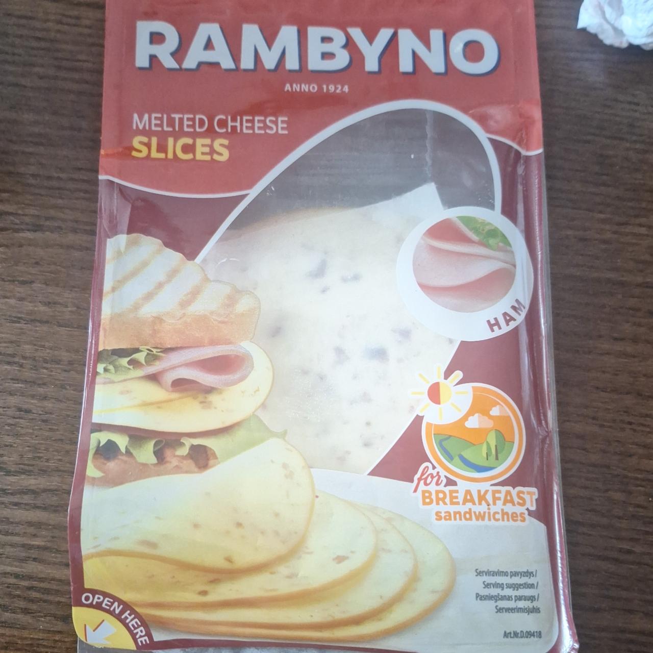 Фото - Сир плавлений з шинкою Melted Cheese Slices Rambyno