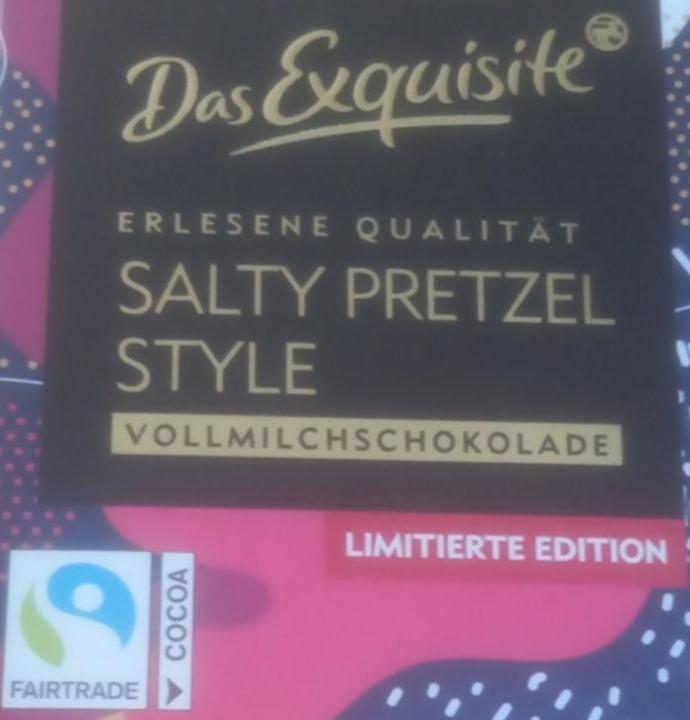 Фото - Шоколад молочний із шматочками кренделів та морською сіллю Das Exquisite