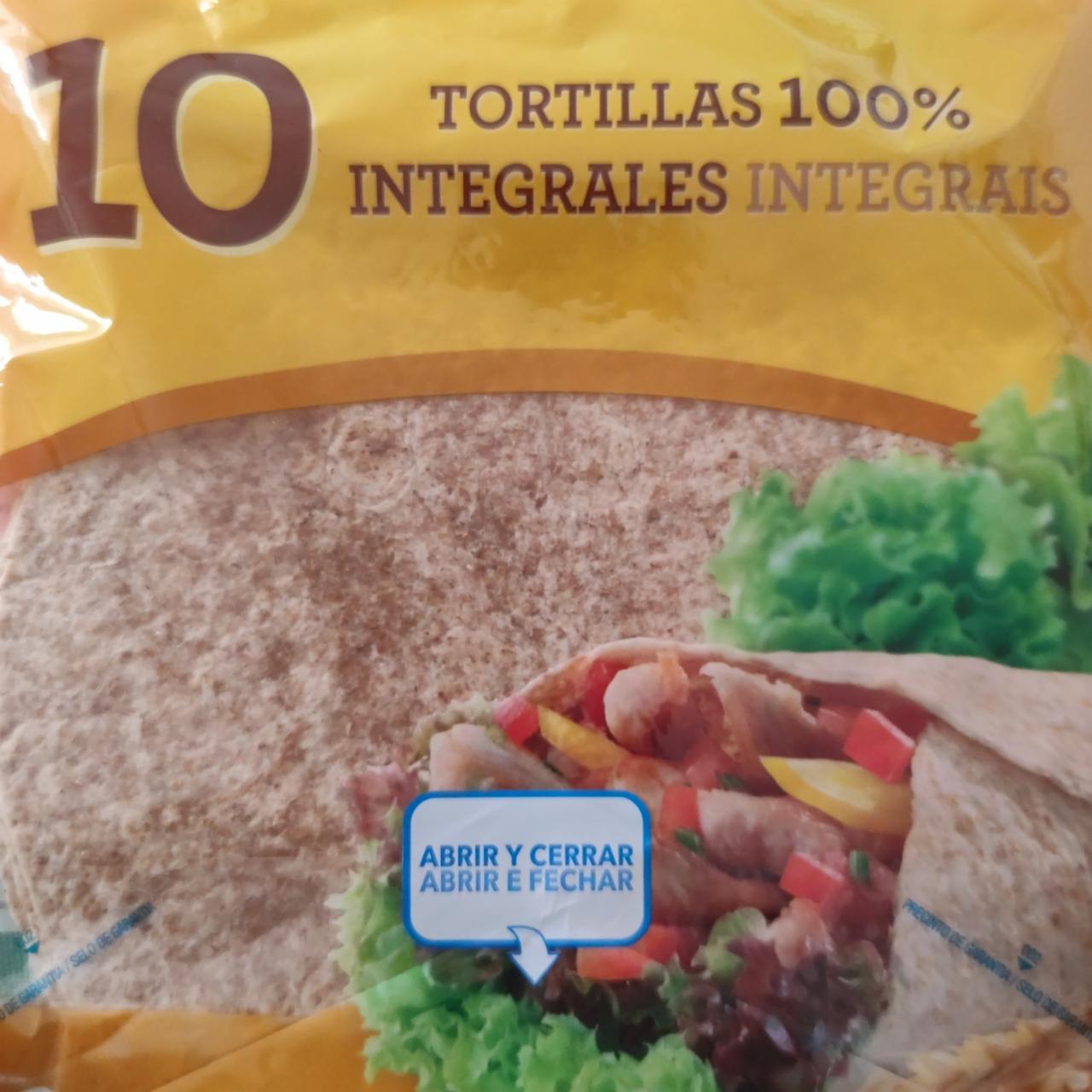 Фото - Тортилья цільнозернова Tortillas 100% Integrales Hacendado
