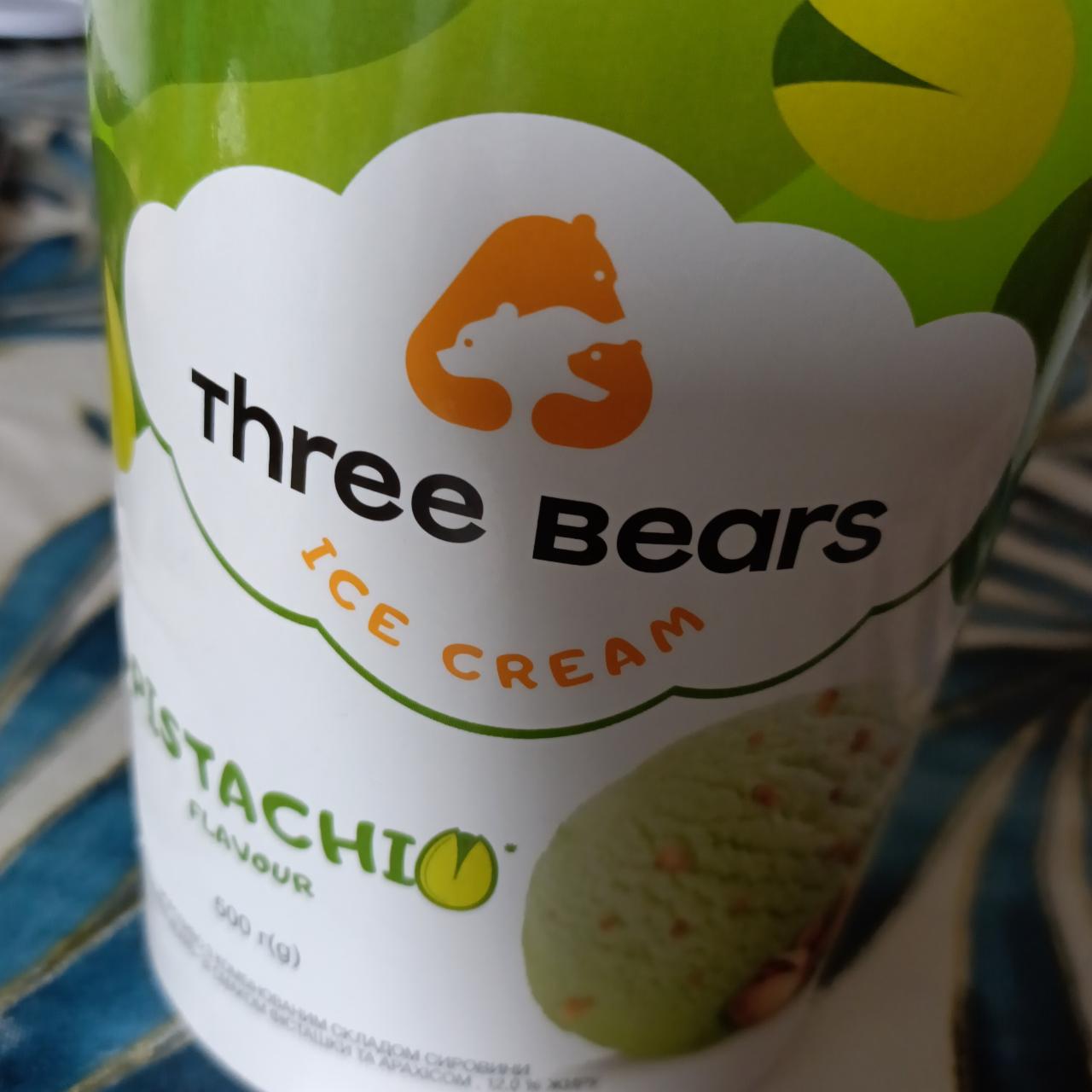 Фото - Морозиво фісташкове Pistachio Flavour Три ведмеді Three Bears