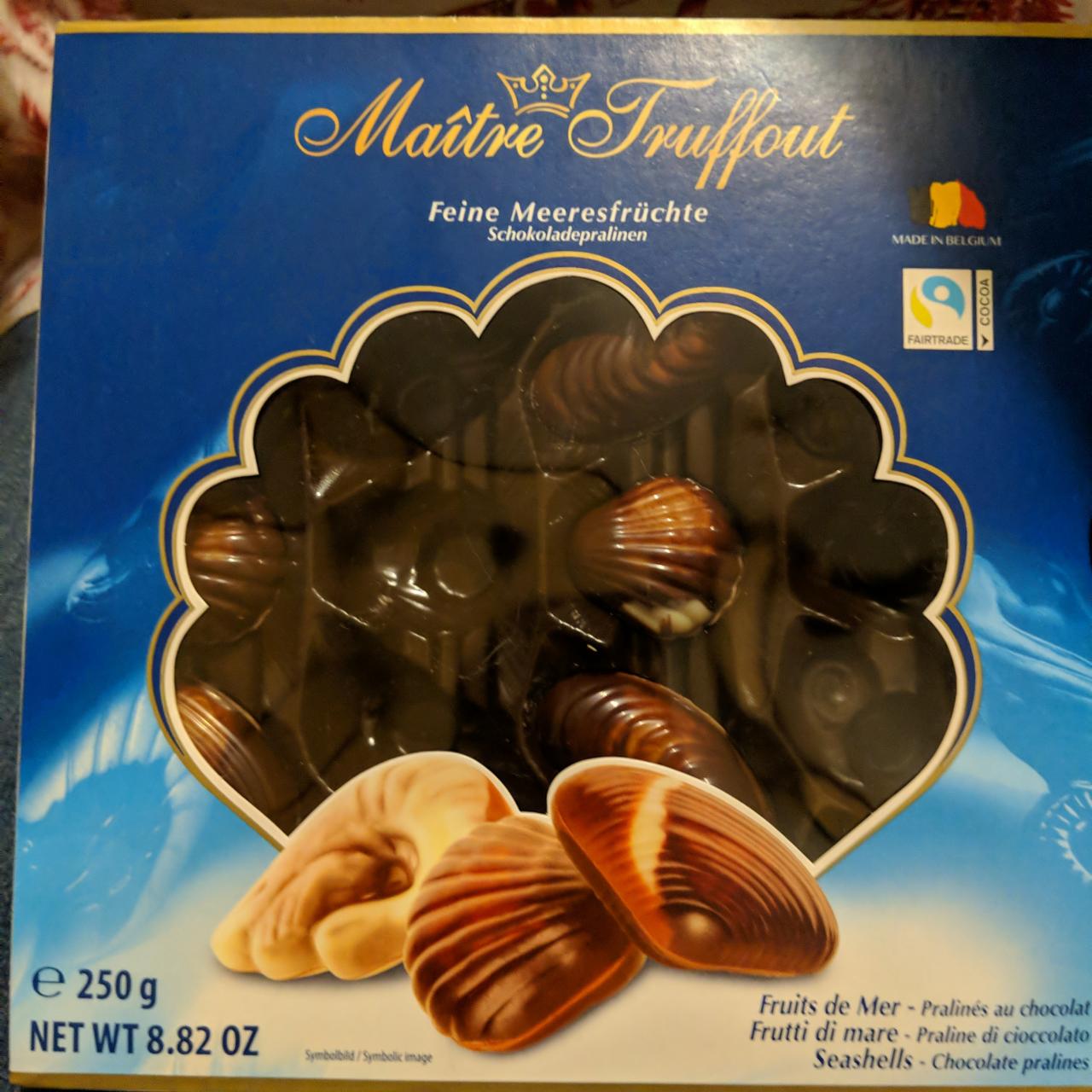 Фото - Цукерки шоколадні з горіховою начинкою Дари моря Maitre Truffout