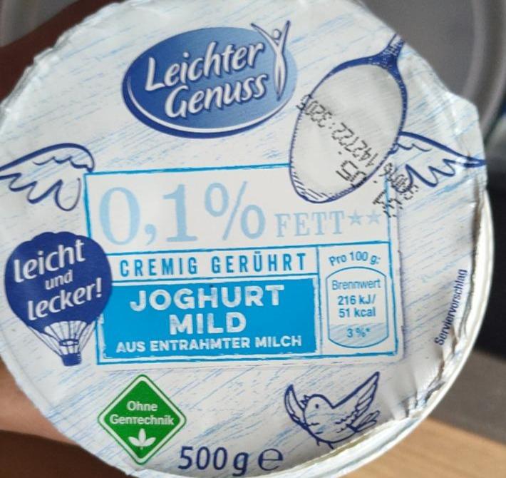 Фото - Йогурт 0.1% класичний Joghurt Mild Leichter Genuss