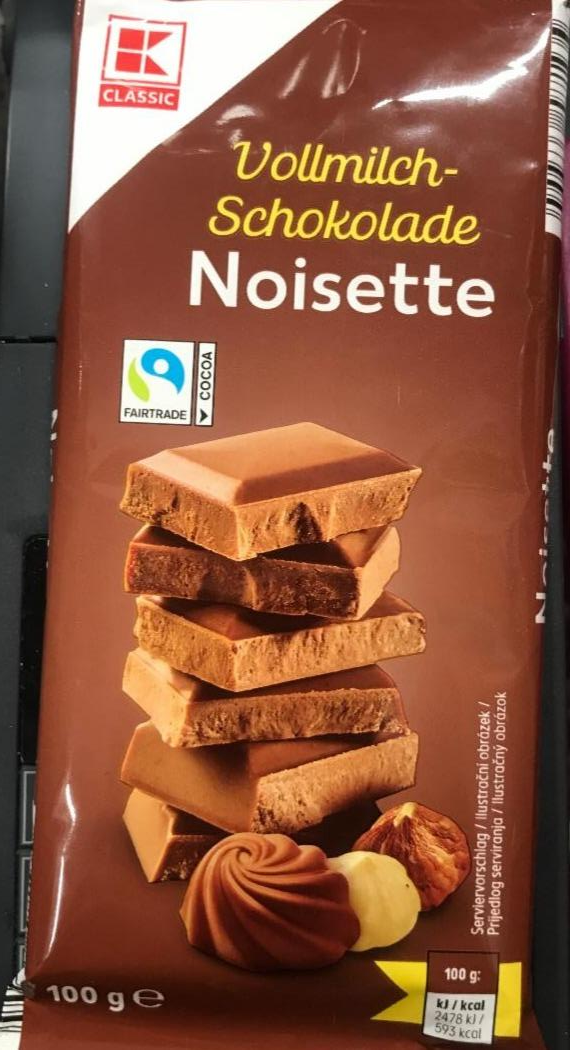 Фото - Шоколад молочний Noisette K-Classic