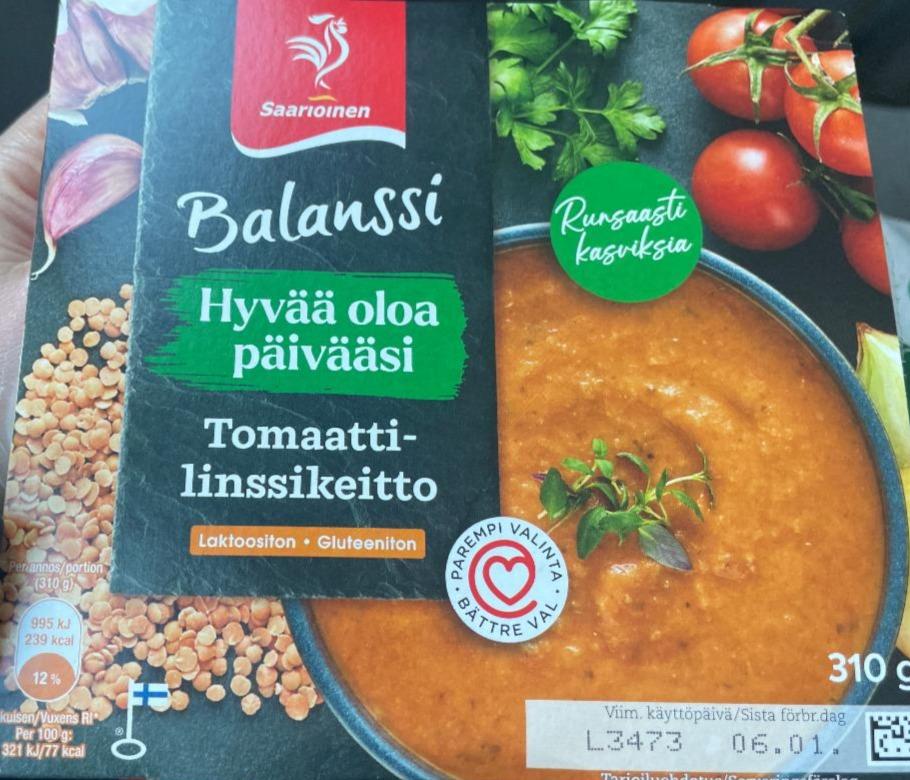 Фото - Balanssi Tomaatti-linssikeitto Saarioinen