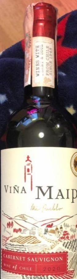 Фото - Вино виноградне сортове червоне напівсухе Мі Пуебло Каберне Совіньйон Vina Maipo