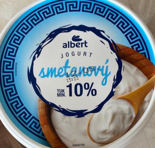 Фото - Jogurt smetanový 10% Albert