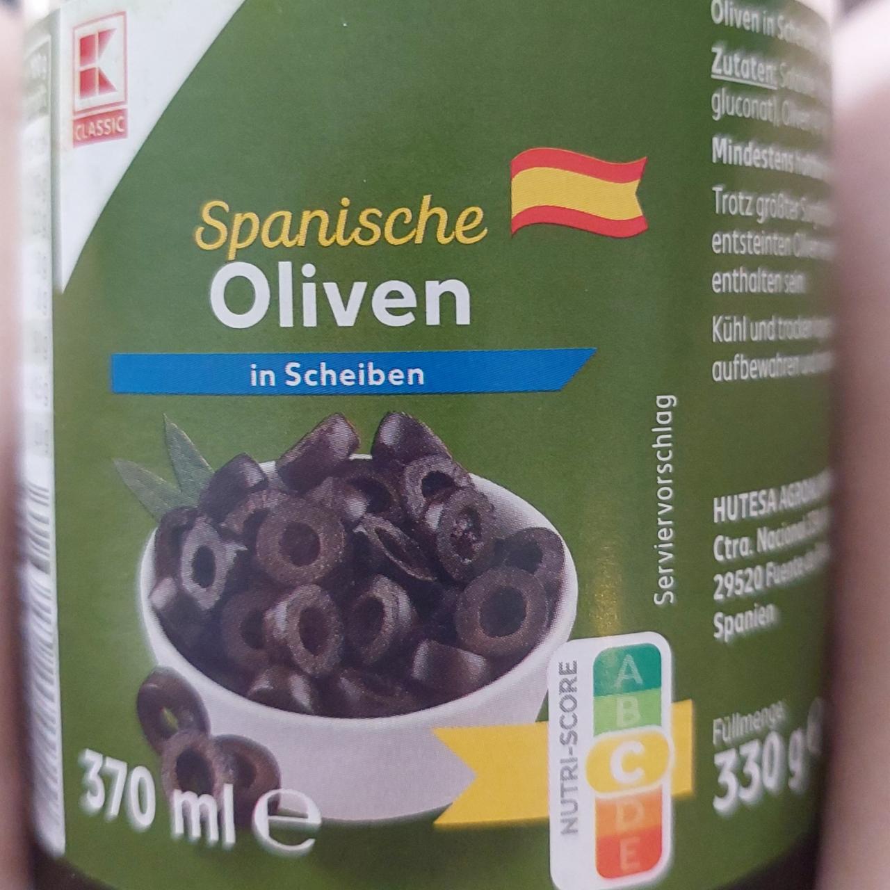 Фото - Оливки чорні половинки Spanische Oliven K-Classic