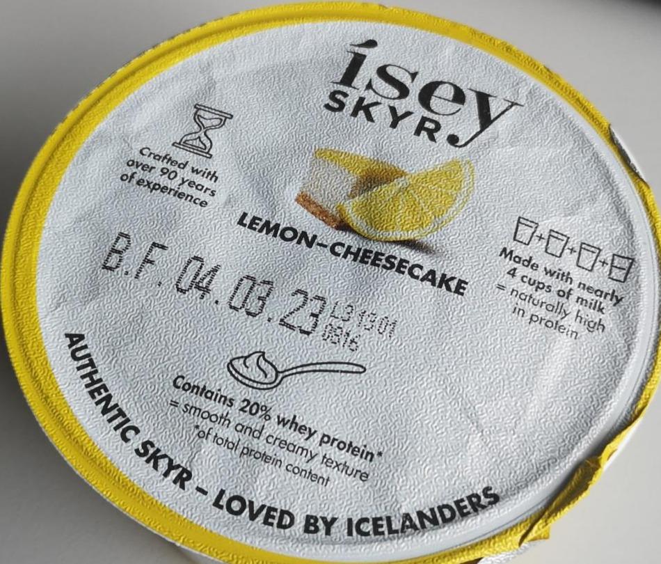 Фото - Лимонний чізкейк Lemon-cheesecake Ísey Skyr