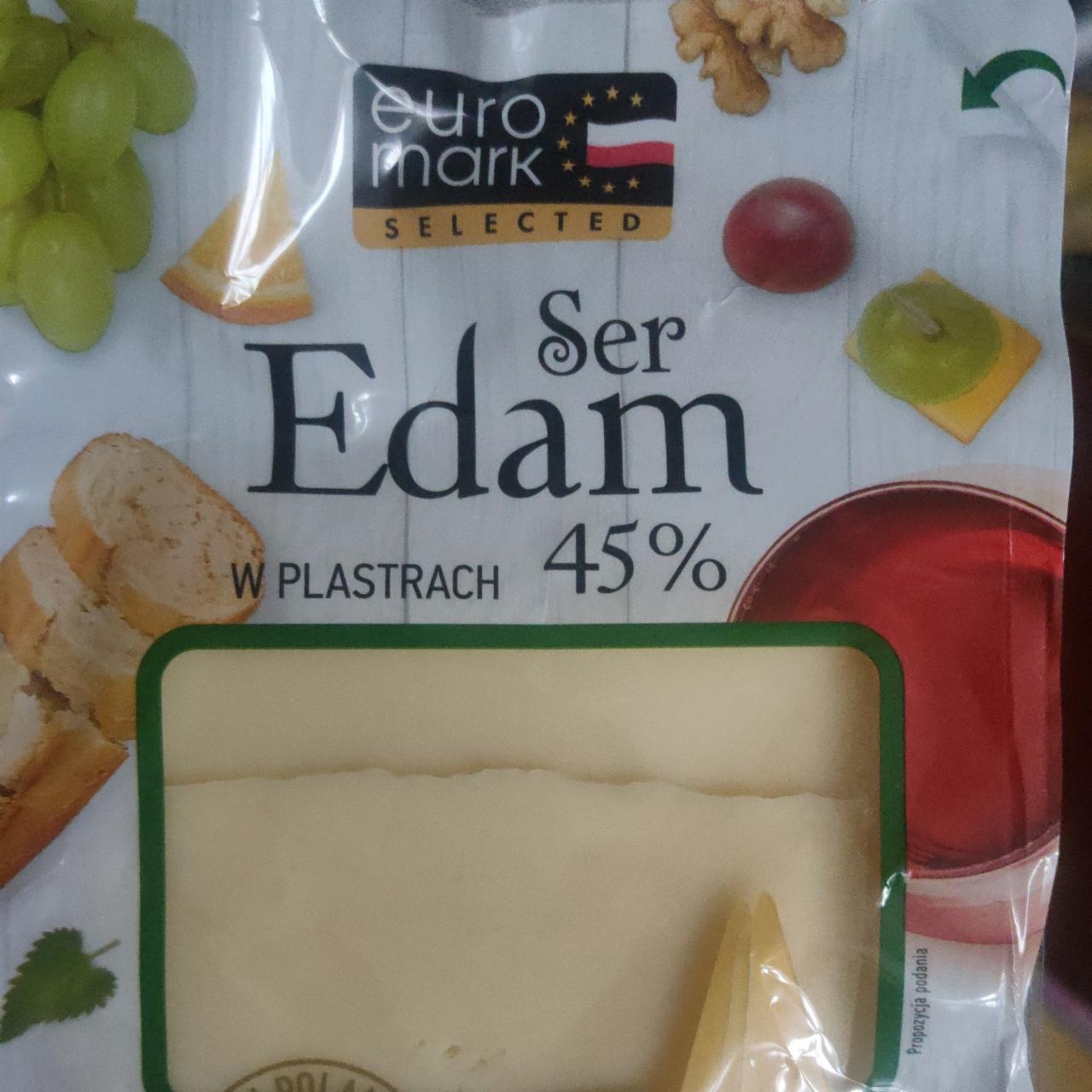 Фото - Сир напівтвердий Едам 45% Euromark