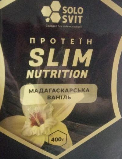 Фото - Протеїн для схуднення Slim Nutrition Solosvit Солосвіт зі смаком мадагаскарської ванілі Solosvit