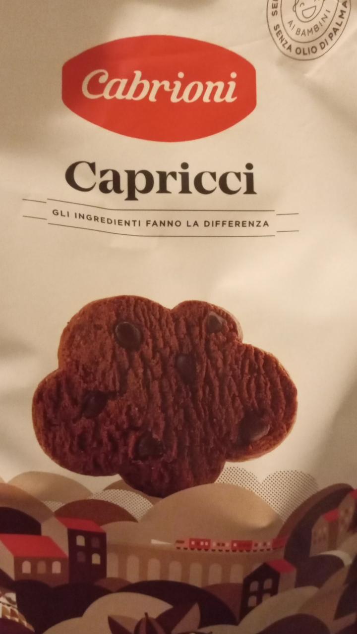 Фото - Печиво шоколадне зі шматочками шоколаду Capricci Cabrioni