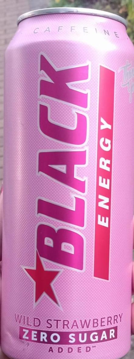 Фото - Напій енергетичний без цукру Wild Strawberry Zero Sugar Energy Drink Black