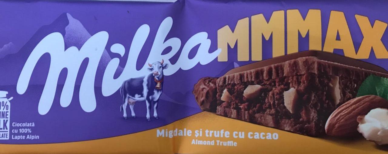 Фото - Шоколад MMMAX Мигдаль і трюфелі з какао Milka