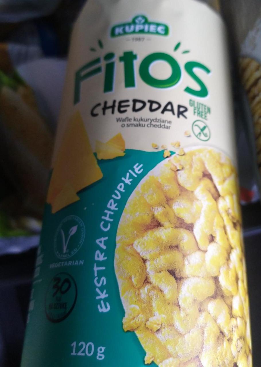 Фото - Хлібці Fitos кукурудзяні зі смаком сиру чедер Kupiec