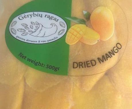Фото - Džiovinti mango lapeliai be pridėtinio cukraus Vietnamas