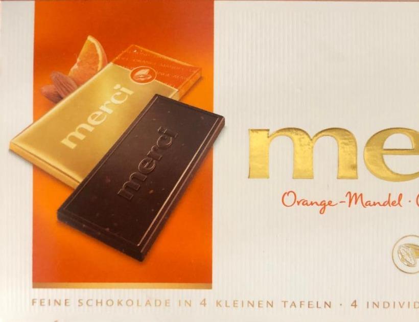 Фото - Шоколад з соком апельсину та шматочками мигдалю Orange Almond Merci