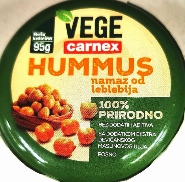Фото - Хумус без додатків Hummus vege Carnex Карнекс