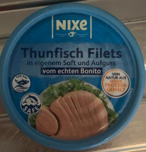 Фото - Thunfischfilets in eigenem Saft und Aufguss Nixe
