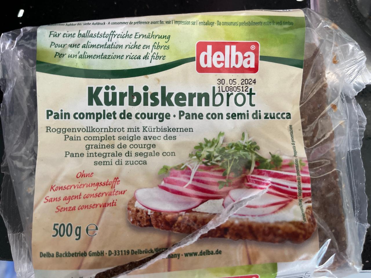 Фото - Хліб з насінням Kürbiskenbrot Delba