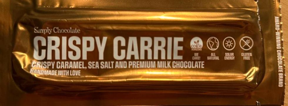 Фото - Шоколад Crispy Carrie Simply Chocolate