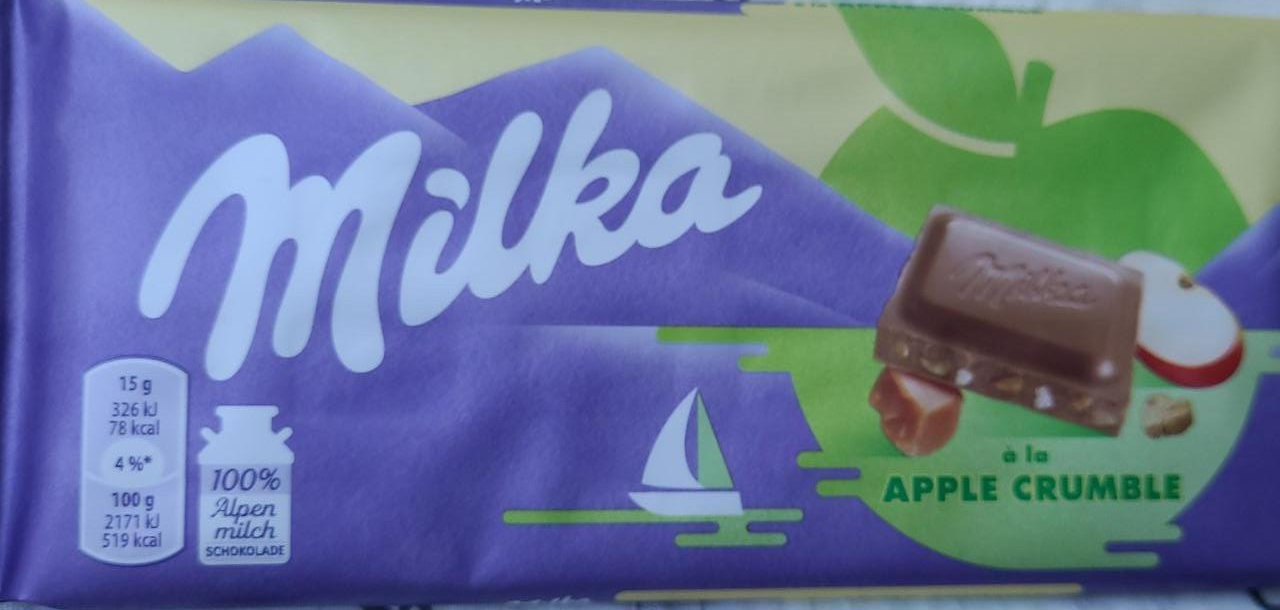 Фото - Шоколадка зі смаком яблучного крамблу Milka