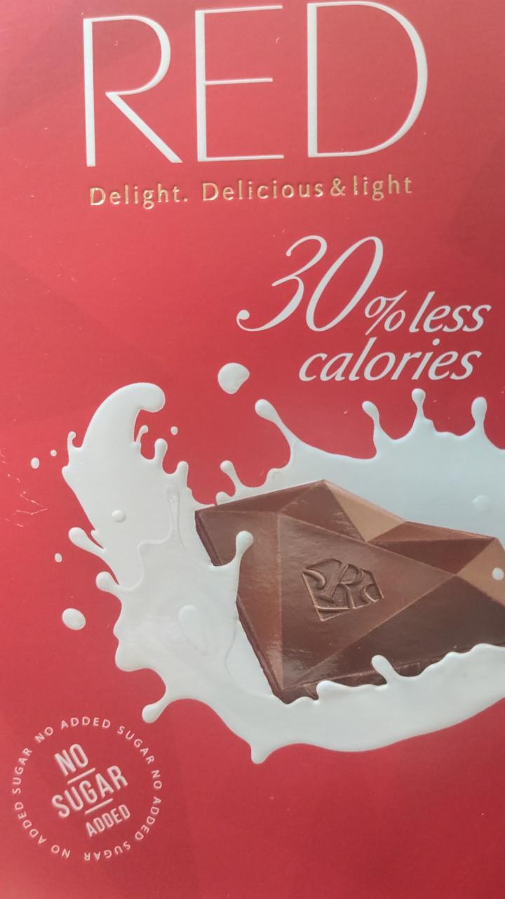 Фото - Шоколад молочний без цукру Red