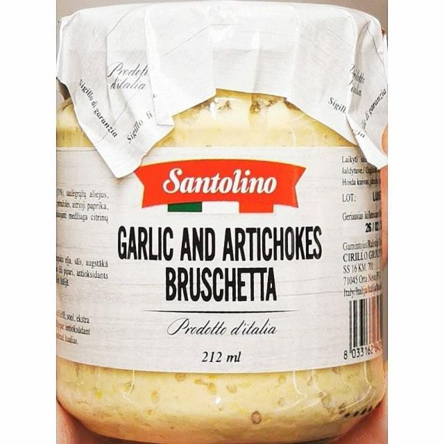 Фото - Брускетта з часником і артишками Santolino garlic and artichokes bruschetta