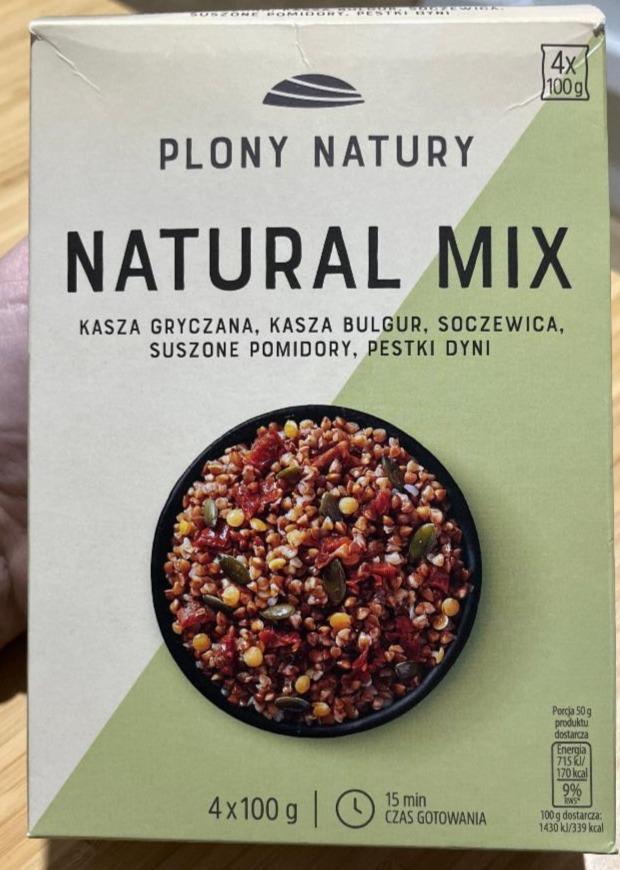 Фото - Каша гречана,булгур,сочевиця,сушені помідори, насіння Natural Mix Plony Natury
