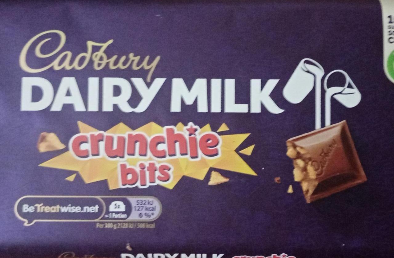 Фото - Молочний шоколад DAIRY MILK Crunchie bits Cadbury