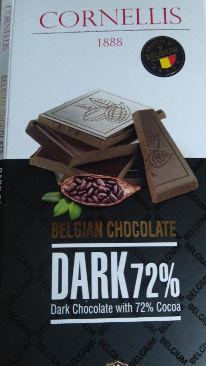 Фото - шоколад Belgijska gorzka czekolada 72% Cornellis