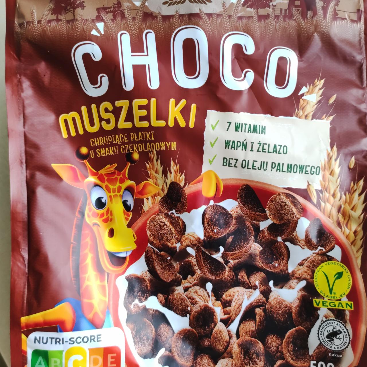 Фото - Пластівці шоколадні Choco Muszelki Crownfield