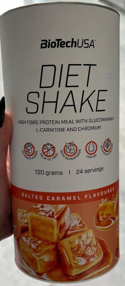 Фото - Diet shake порошок із сироваткового протеїну зі смаком солоної карамелі BioTechUSA