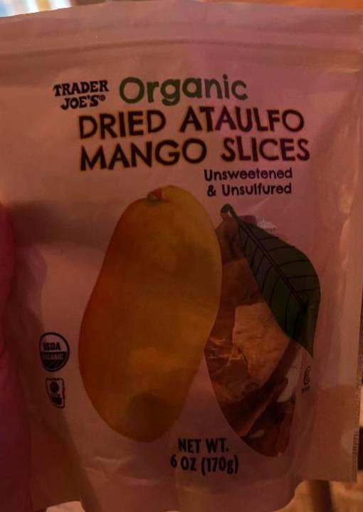 Фото - Сушене манго Organic Dried Ataulfo Mango Slices Trader Joe's