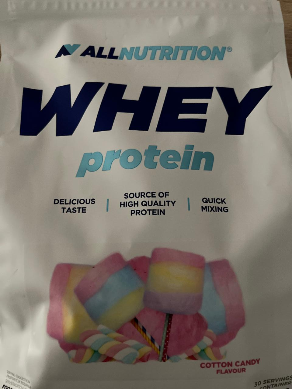 Фото - Протеїн зі смаком цукрової вати Whey Protein Cotton Candy AllNutrition